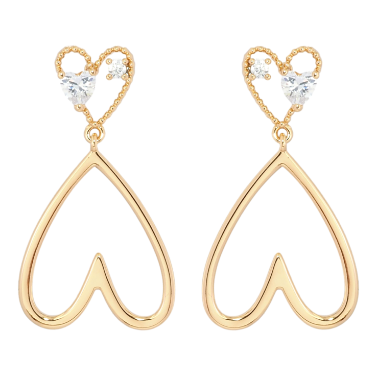 Серьги Xuping Позолота 18K пусеты Романтичные подвески с цирконием фото №2 Серьги Xuping Позолота 18K пусеты Романтичные подвески с цирконием фото №2