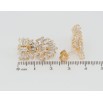 Сережки Xuping Позолота 18K пусети Фантазійний орнамент із цирконію фото №2 Сережки Xuping Позолота 18K пусети Фантазійний орнамент із цирконію фото №2