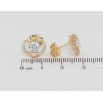 Серьги Xuping Позолота 18K пусеты Кристальные яблочки фото №2 Серьги Xuping Позолота 18K пусеты Кристальные яблочки фото №2