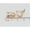 Серьги Xuping Позолота 18K английский замок Феерия с красными фианитами фото №2 Серьги Xuping Позолота 18K английский замок Феерия с красными фианитами фото №2