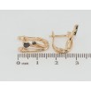 Серьги Xuping Позолота 18K английский замок Феерия с черными фианитами фото №2 Серьги Xuping Позолота 18K английский замок Феерия с черными фианитами фото №2
