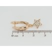 Серьги Xuping Позолота 18K английский замок Звезды с цирконием фото №2