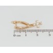 Серьги Xuping Позолота 18K английский замок Крестики с цирконием фото №2 Серьги Xuping Позолота 18K английский замок Крестики с цирконием фото №2