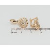 Серьги Xuping Позолота 18K английский замок Звезды с цирконием фото №2