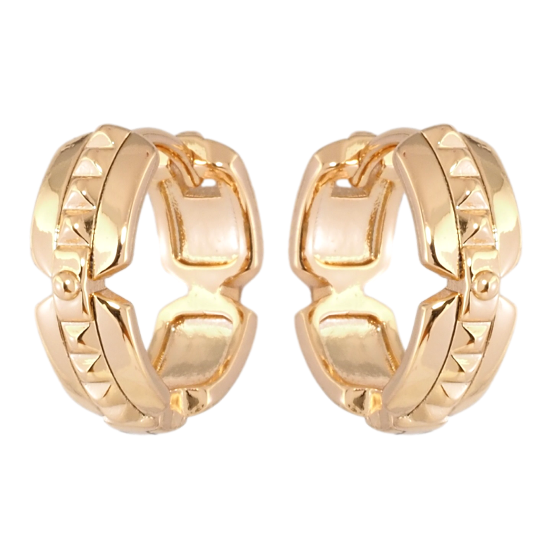 Сережки Xuping Позолота 18K колечка Декоративний візерунок фото №1 Сережки Xuping Позолота 18K колечка Декоративний візерунок фото №1