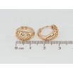 Серьги Xuping Позолота 18K колечки Резной узор фото №2 Серьги Xuping Позолота 18K колечки Резной узор фото №2