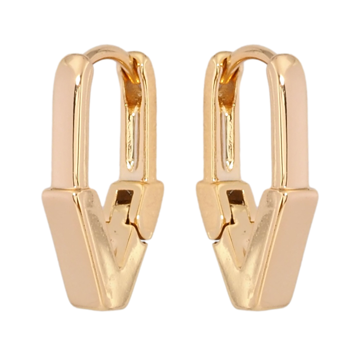 Серьги Xuping Позолота 18K колечки Декоративные фото №19