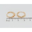 Серьги Xuping Позолота 18K колечки Узор веточки фото №2 Серьги Xuping Позолота 18K колечки Узор веточки фото №2
