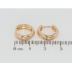 Сережки Xuping Позолота 18K колечка Квітковий візерунок фото №2