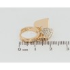 Серьги Xuping Позолота 18K подвески на колечках Сердечки с цирконием фото №2