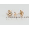 Серьги Xuping Позолота 18K пусеты Цветочки с цирконием фото №2 Серьги Xuping Позолота 18K пусеты Цветочки с цирконием фото №2