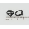 Серьги Xuping Позолота Black (черное золото) колечки Декоративный узор фото №2