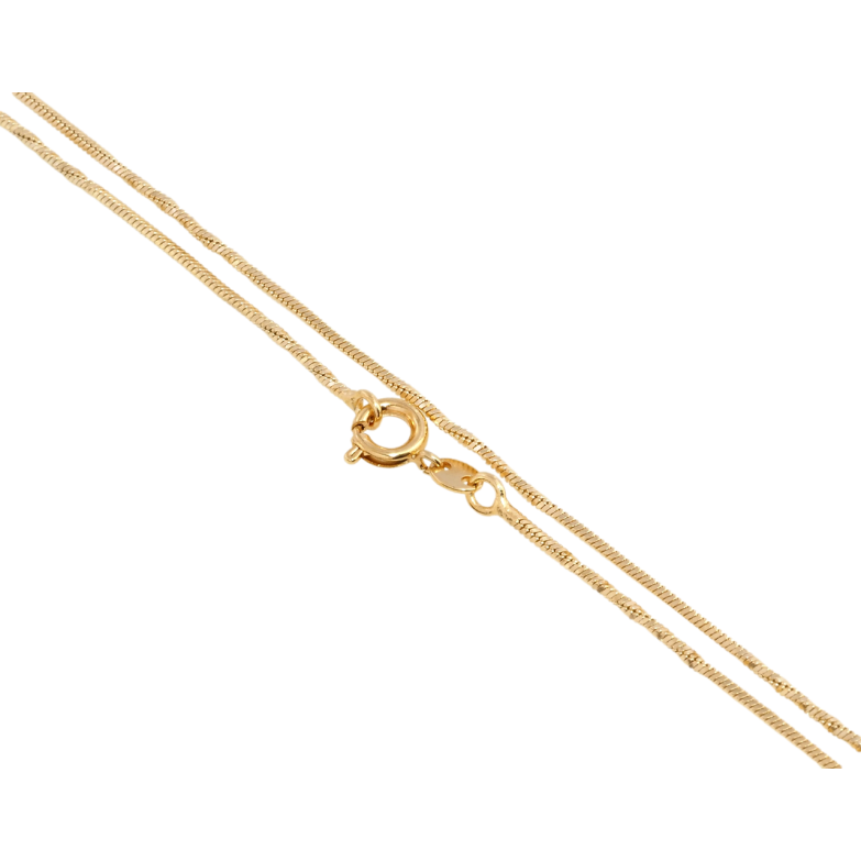 Ланцюжок Xuping Позолота 18K Плетіння гранований Ювелірний Шнур перекручений довжина 47см х 1мм фото №5 Ланцюжок Xuping Позолота 18K Плетіння гранований Ювелірний Шнур перекручений довжина 47см х 1мм фото №5