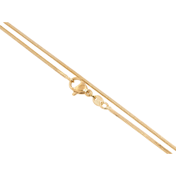 Ланцюжок Xuping Позолота 18K Плетіння Ювелірний шнур 4-х гранний довжина 50см х 1мм фото №18
