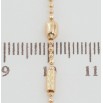 Цепочка Xuping Позолота 18K Плетение Перлина с бусинами и цилиндрами длина 45-50см х 1мм фото №2 Цепочка Xuping Позолота 18K Плетение Перлина с бусинами и цилиндрами длина 45-50см х 1мм фото №2