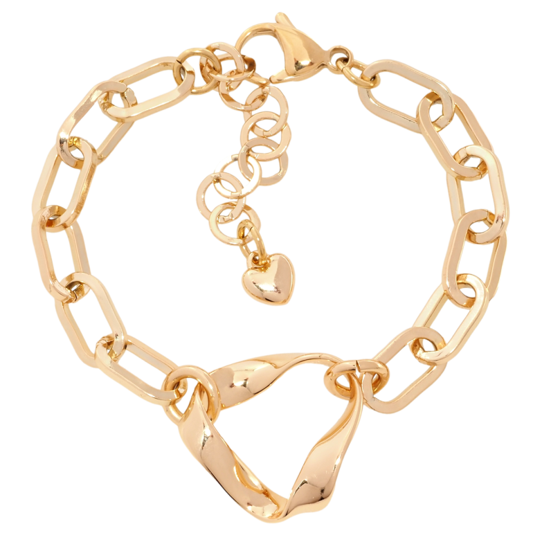 Браслет Xuping Позолота 18K Цепочка с треугольной вставкой длина с доп.цепочкой 16-20см х 7мм фото №2 Браслет Xuping Позолота 18K Цепочка с треугольной вставкой длина с доп.цепочкой 16-20см х 7мм фото №2