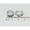 Серьги Xuping TTM Stainless Steel цвет Родий колечки Орнамент черной эмалью фото №2 Серьги Xuping TTM Stainless Steel цвет Родий колечки Орнамент черной эмалью фото №2
