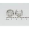 Серьги Xuping TTM Stainless Steel цвет Родий колечки Полосатый узор фото №2 Серьги Xuping TTM Stainless Steel цвет Родий колечки Полосатый узор фото №2