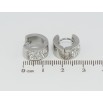 Серьги Xuping TTM Stainless Steel цвет Родий колечки Инкрустация цирконием фото №2