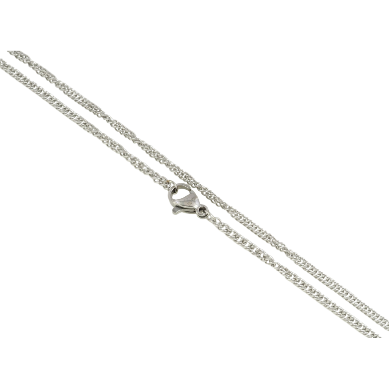 Ланцюжок Xuping ТТМ Stainless Steel колір Родій Плетіння Кобра перекручене довжина 45см х 2мм фото №2
