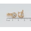 Серьги Xuping Позолота 18K английский замок Узор с цирконием фото №2