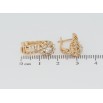 Серьги Xuping Позолота 18K английский замок Цветочки с цирконием фото №2 Серьги Xuping Позолота 18K английский замок Цветочки с цирконием фото №2
