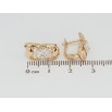 Серьги Xuping Позолота 18K английский замок Декоративный узор с фианитами фото №2