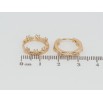 Серьги Xuping Позолота 18K колечки Декоративные с цирконием фото №2 Серьги Xuping Позолота 18K колечки Декоративные с цирконием фото №2