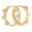 Серьги Xuping Позолота 18K колечки Декоративные с цирконием фото №3 Серьги Xuping Позолота 18K колечки Декоративные с цирконием фото №3