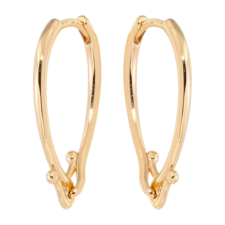 Серьги Xuping Позолота 18K колечки Декоративные фото №6 Серьги Xuping Позолота 18K колечки Декоративные фото №6