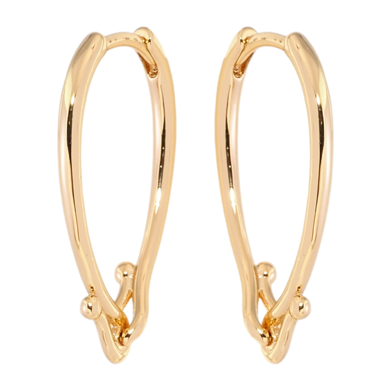 Сережки Xuping Позолота 18K колечка Декоративні фото №6 Сережки Xuping Позолота 18K колечка Декоративні фото №6