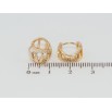 Серьги Xuping Позолота 18K колечки Декоративный узор с цирконием фото №2 Серьги Xuping Позолота 18K колечки Декоративный узор с цирконием фото №2