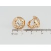 Сережки Xuping Позолота 18K колечка Візерунок зірки з цирконієм фото №2 Сережки Xuping Позолота 18K колечка Візерунок зірки з цирконієм фото №2