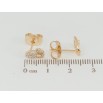 Серьги Xuping Позолота 18K пусеты Сердечки с инкрустацией цирконием фото №2