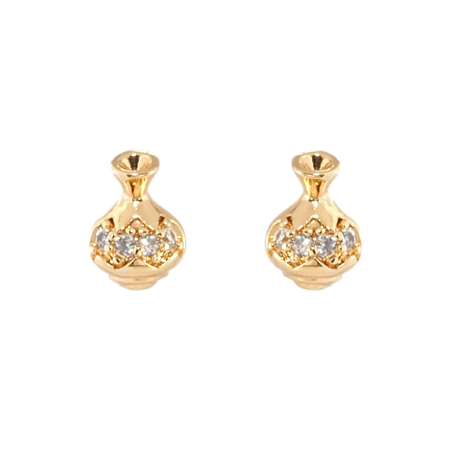 Серьги Xuping Позолота 18K пусеты Вазы фото №1 Серьги Xuping Позолота 18K пусеты Вазы фото №1