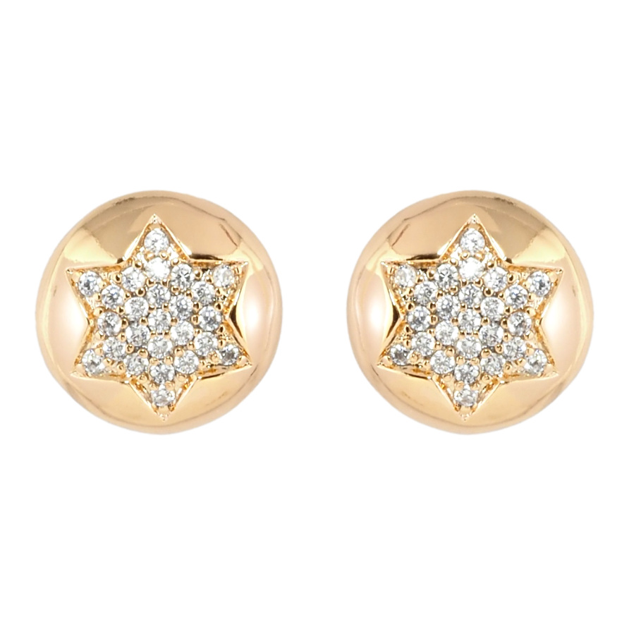 Серьги Xuping Позолота 18K пусеты Звезды с цирконием ø 11мм фото №1 Серьги Xuping Позолота 18K пусеты Звезды с цирконием ø 11мм фото №1