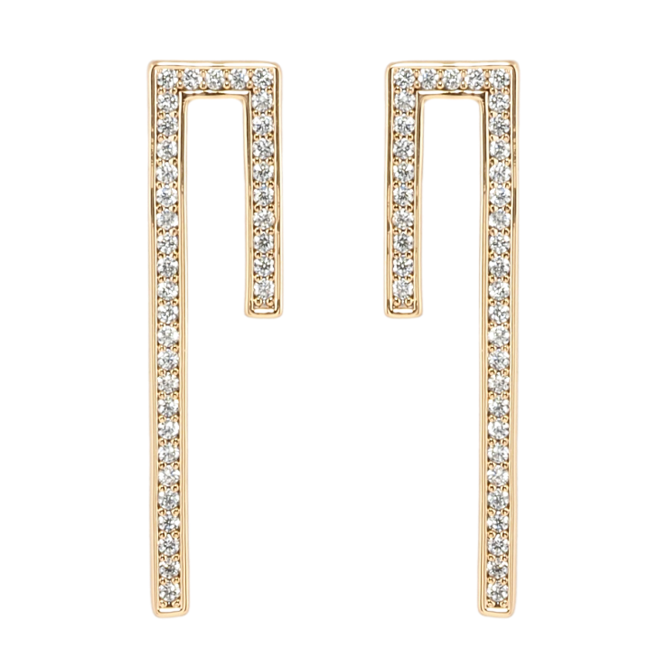 Серьги Xuping Позолота 18K пусеты Дорожки циркония фото №22 Серьги Xuping Позолота 18K пусеты Дорожки циркония фото №22