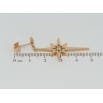 Серьги Xuping Позолота 18K пусеты Звезды фото №2 Серьги Xuping Позолота 18K пусеты Звезды фото №2