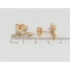 Серьги Xuping Позолота 18K пусеты Цветочки с цирконием фото №2 Серьги Xuping Позолота 18K пусеты Цветочки с цирконием фото №2