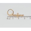 Серьги Xuping Позолота 18K подвески на колечках Крестики с цирконием фото №2 Серьги Xuping Позолота 18K подвески на колечках Крестики с цирконием фото №2