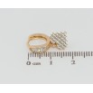 Серьги Xuping Позолота 18K подвески на колечках Сердечки инкрустация цирконием фото №2