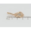 Серьги Xuping Позолота 18K подвески на колечках Фигурные подвески с цирконием фото №2