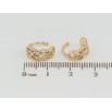 Серьги Xuping Позолота 18K каффы Романтический узор с цирконием фото №2 Серьги Xuping Позолота 18K каффы Романтический узор с цирконием фото №2