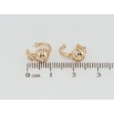 Серьги Xuping Позолота 18K каффы Декоративные с цирконием фото №2 Серьги Xuping Позолота 18K каффы Декоративные с цирконием фото №2