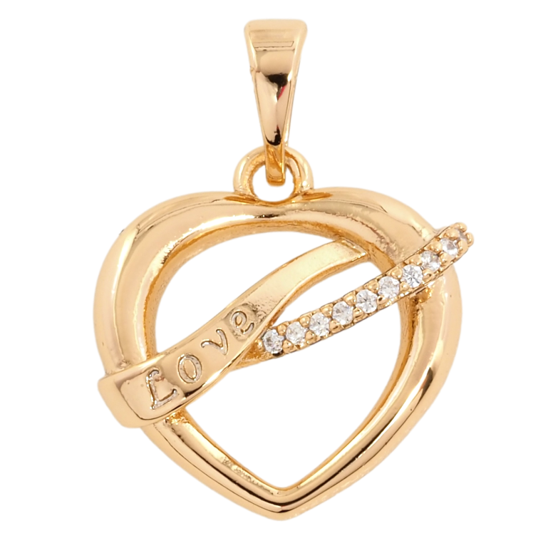 Кулон Xuping Позолота 18K Сердечко з цирконієм для ланцюжка до 5мм фото №16 Кулон Xuping Позолота 18K Сердечко з цирконієм для ланцюжка до 5мм фото №16