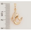 Кулон Xuping Позолота 18K Дельфин с цирконием для цепочки до 5мм фото №2 Кулон Xuping Позолота 18K Дельфин с цирконием для цепочки до 5мм фото №2