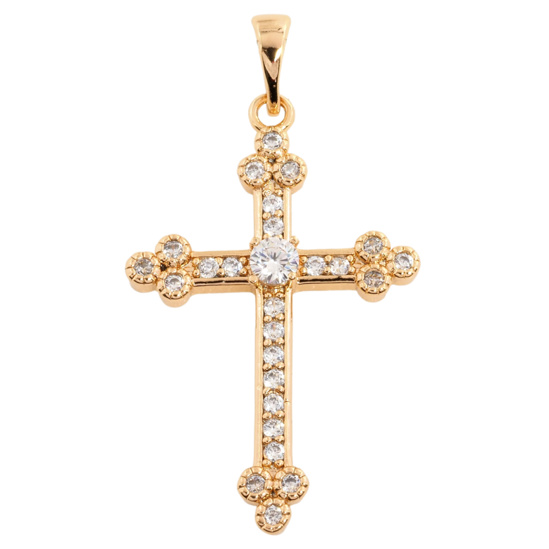 Кулон Xuping Позолота 18K Хрест із цирконієм для ланцюжка до 6мм фото №12