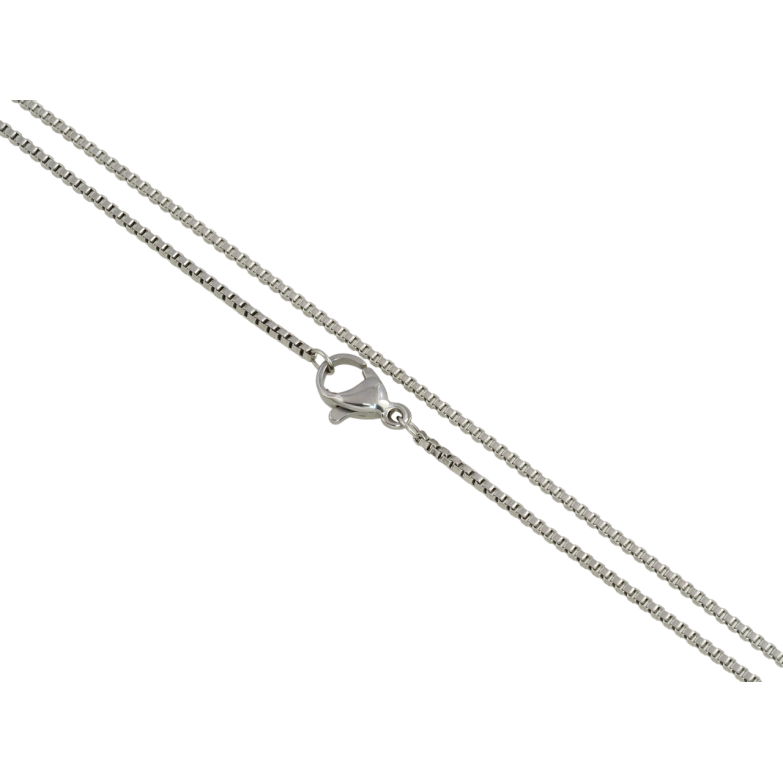 Цепочка Xuping ТТМ Stainless Steel цвет Родий Плетение Венецианское длина 45см х 1мм фото №16