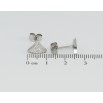 Серьги Xuping TTM Stainless Steel цвет Родий пусеты Треугольники с цирконием фото №2 Серьги Xuping TTM Stainless Steel цвет Родий пусеты Треугольники с цирконием фото №2
