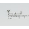 Серьги Xuping TTM Stainless Steel цвет Родий пусеты Декоративные овалы фото №2